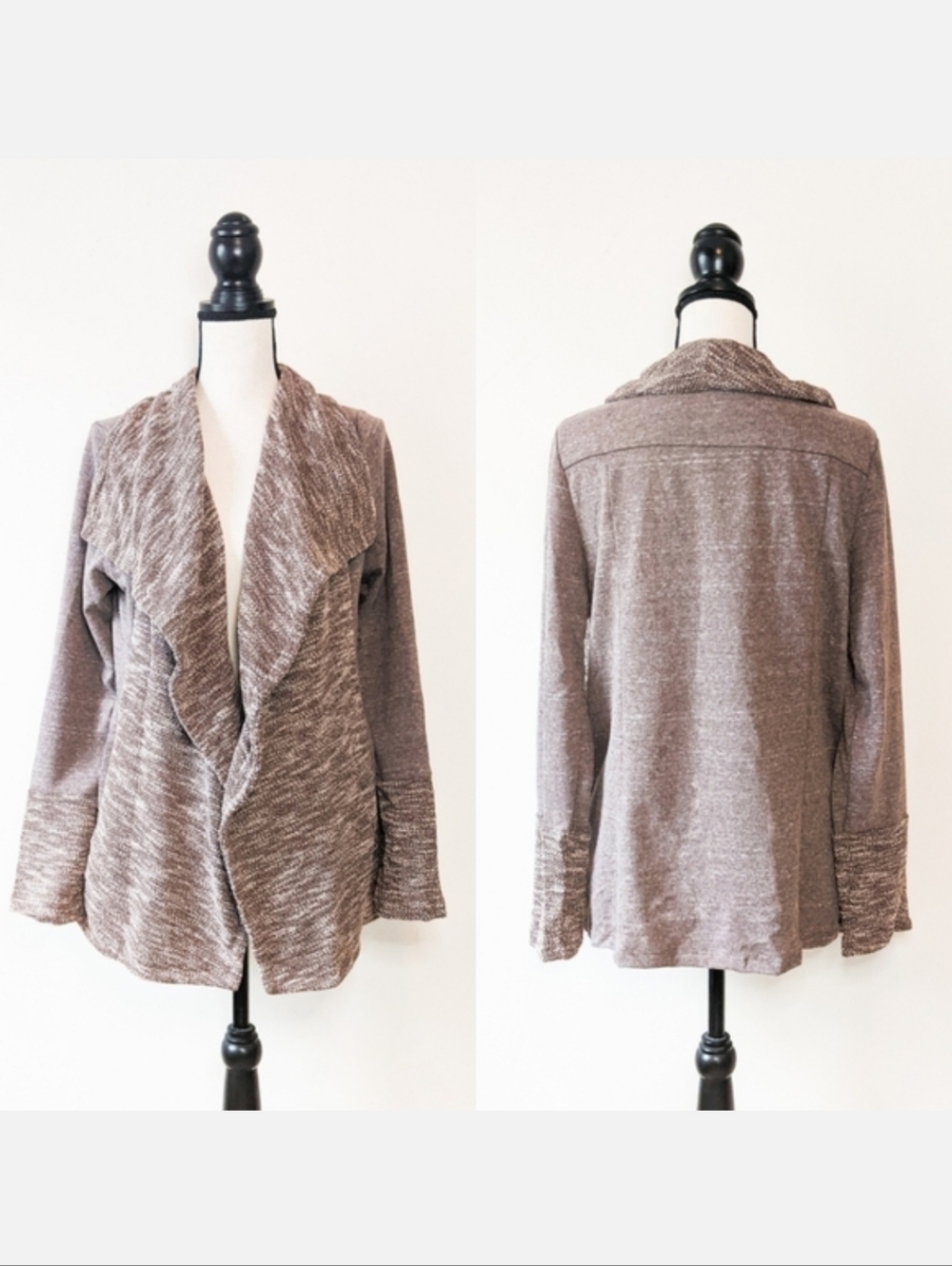 NWT Oddi Marled Sweater Jacket, Size Medium/Large